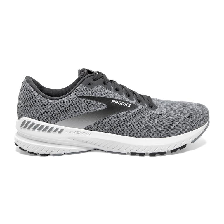 Brooks Men's Ravenna 11 Road Running Shoes - Grey/Ebony/White (RWID84906)